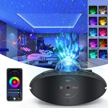WiFi Galaxy Star Projector, Work with Alexa, App Control Bluetooth Speaker Timer - £27.12 GBP