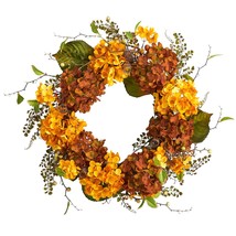 24” Fall Hydrangea Artificial Autumn Wreath - £73.97 GBP