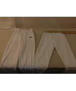 Under Armour White Small Baseball Pants &amp; Adidas Climalite Small Basebal... - $53.54 CAD