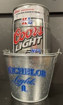 Coors Light NFL SUPER BOWL 5 Liter Can+ Michelob VINTAGE Ice Bucket - $43.53