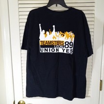 Bayside Teamsters Local 89 Union T Shirt XL Black Graphic Tee Louisville KY - $16.95