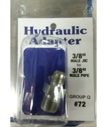Hydraulic Adapter 3/8&quot; MALE JIC X 3/8” MALE PIPE - €17,32 EUR