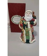 Charter Club Winter Garland Ceramic Cookie Jar Santa Claus Christmas 199... - $53.50 CAD