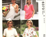 McCalls 6373 Misses 8 to 12 Easy 1 Hour Tops Vintage Uncut Sewing Pattern - $8.56