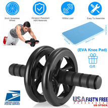 Ab Roller Wheel Abdominal Fitness Gym Exercise Core Workout Training w/Pad - $30.87