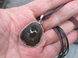 Special Sale, Beautiful Small Septarian Pendant, 925 Silver, One of a Kind - £14.55 GBP