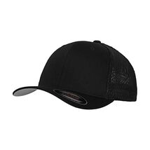 Flexfit Mesh Trucker Men's Hat Black black Size:S/M  - $38.00