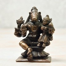 Laxmi Varaha Idol In Pure Solid Copper Antique Finish - £68.17 GBP