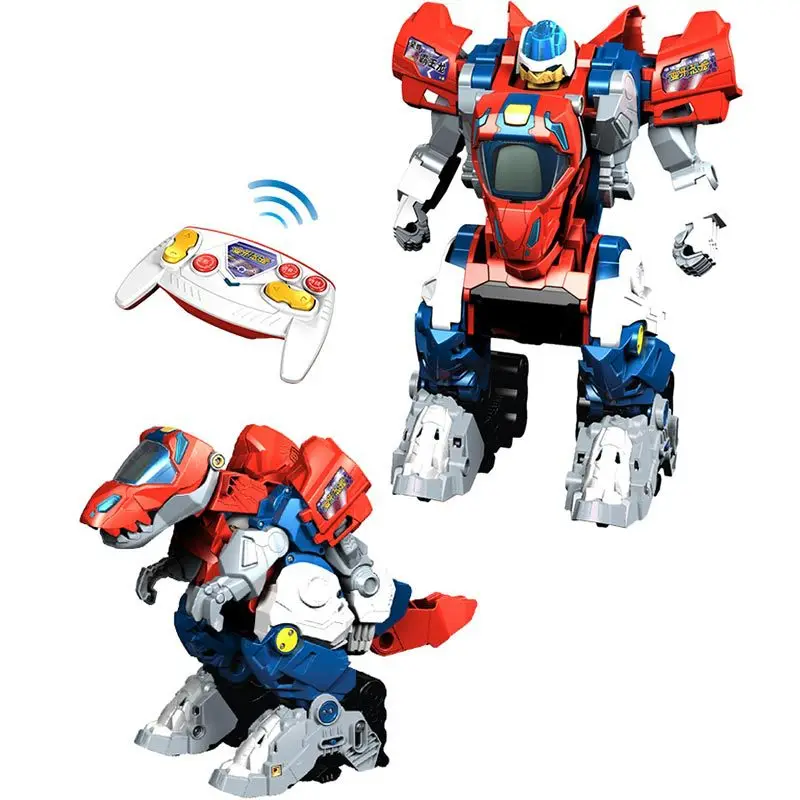 RC Robot Remote Control Dinosaur Toy One-key Deformation with Sound and Llight - £205.28 GBP