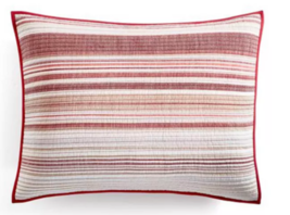 Martha Stewart Collection Holiday Yarn-Dye Quilted King Sham - £21.85 GBP