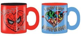 Marvel Comics Spiderman Superhero 2 Mugs Gift Set New - £11.60 GBP