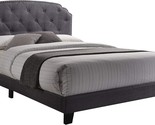 Queen Tradilla Bed In Gray Fabric From Acme Furniture. - £184.36 GBP