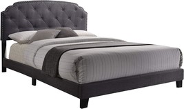 Queen Tradilla Bed In Gray Fabric From Acme Furniture. - $230.93