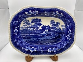 Copeland Spode TOWER BLUE Oval Vegetable Server Made in England Old Mark - £47.20 GBP