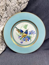 Vintage Rosedale China Cabinet Plate USA Signed Hummingbirds &amp; Flowers 1... - £14.80 GBP