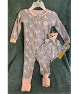 Sleep On It L/S Toddler Pajamas Unicorns w/Matching Bear Security Blanke... - £17.37 GBP
