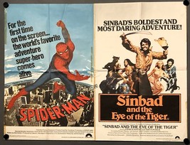 &quot;Spider-Man/Sinbad and the Eye of the Tiger&quot; -  ORIGINAL Quad Movie Cinema Poste - £73.94 GBP