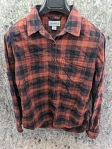 Carhartt Womens Button Up Flannel Shirt Plaid Beartooth Size M (8/10) D16 - $13.99