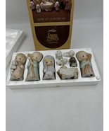 1979 Precious Moments COME LET US ADORE HIM 9 Piece Nativity Set in Box - $51.13