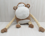 Circo plush monkey brown tan white polka dot arms tail Target stitched s... - $10.39