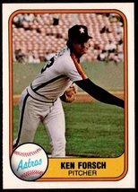 Houston Astros Ken Forsch 1981 Fleer Baseball Card #52 nr mt - £0.39 GBP