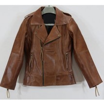 Handmade Men And Women Brown Biker Leather Jacket 2019 - £120.30 GBP