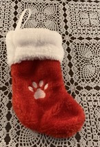 December Home Miniature Pet Christmas Stocking 7 In  Brand New Dog Cat P... - £8.69 GBP