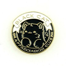 Black Cat Appreciation Enamel Pin Jewelry - £6.24 GBP