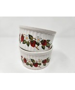 Sheffield Strawberries&#39;n Cream Stoneware Collection 2 Small Bowls Japan ... - £19.42 GBP