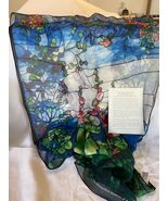 Metropolitan Museum of Art Tiffany Hollyhock Oblong Scarf NEW - $1,219.70 MXN