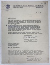 Dr. Kenneth M. Endicott (d. 1987) Autographed Signed Vintage 1963 Letter TLS - £31.89 GBP