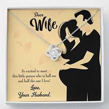 Express Your Love Gifts to My Wife Dear Wife Baby Coming Wife Infinity Knot Neck - £51.55 GBP