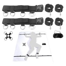 Bdsm Kit, Restraints Sex Handcuffs Games With Blindfold For Sm Play, Hogtie (Bla - £25.42 GBP