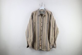Vtg 90s American Eagle Outfitters Mens XL Faded Heavyweight Striped Button Shirt - £35.68 GBP