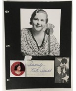 Kate Smith Signed Autographed Vintage 8.5x11 Signature Display - Lifetim... - $67.99
