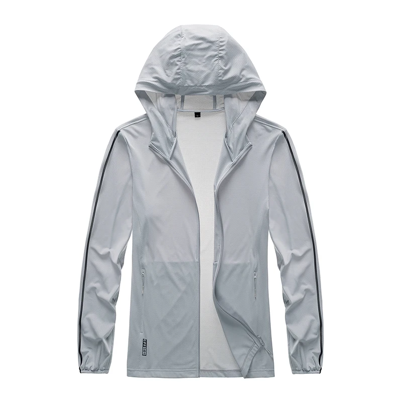 Summer Women&#39;s windbreaker Thin Overcoat  Protection Clothing Men Hooded Outdoor - £94.59 GBP