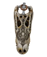 Totem Tattoo Alligator Crocodile Skull with Crown of Thorns Cross Wall D... - $35.66 CAD