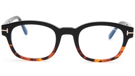 NEW TOM FORD TF5808-B 005 Black Havana Eyeglasses Frame 49-23-145mm B38mm Italy - £137.05 GBP