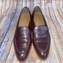 Everlane The Modern Loafer Burgundy Maroon Italian Leather Shoe Size 7 - £27.29 GBP