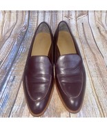 Everlane The Modern Loafer Burgundy Maroon Italian Leather Shoe Size 7 - £27.09 GBP