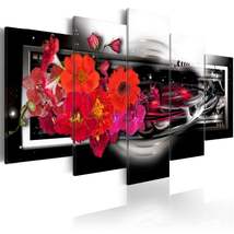 Tiptophomedecor Stretched Canvas Floral Art - Gerberas On Black Background - Str - £71.92 GBP+