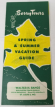 Berry Tours Spring Summer Vacation Guide Relax and Play Berry Way 1955 B... - $15.15