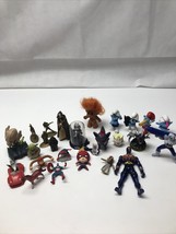 Junk Drawer Lot Of 20+ Mcdonalds Toys Action Figures Star Wars Marvel Smurfs KG - £19.46 GBP