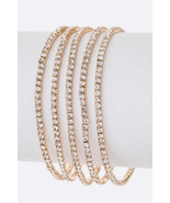 Crystal Stretch Bracelets Set - $279.74 MXN