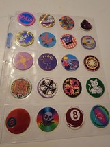 Lot Of 20 Vintage POGs Misc. 8 Ball Kitty Skull Lion 90210 UFO Bulldog P... - £11.81 GBP