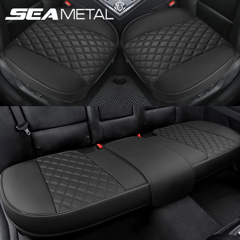 Four Seasons Universal Car Seat Cover Luxury PU Leather Car Seat-cover Cushion - £24.07 GBP+