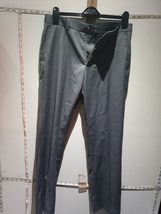 Mens Trousers Topman Size 32 R Polyester Grey Trousers - $18.00