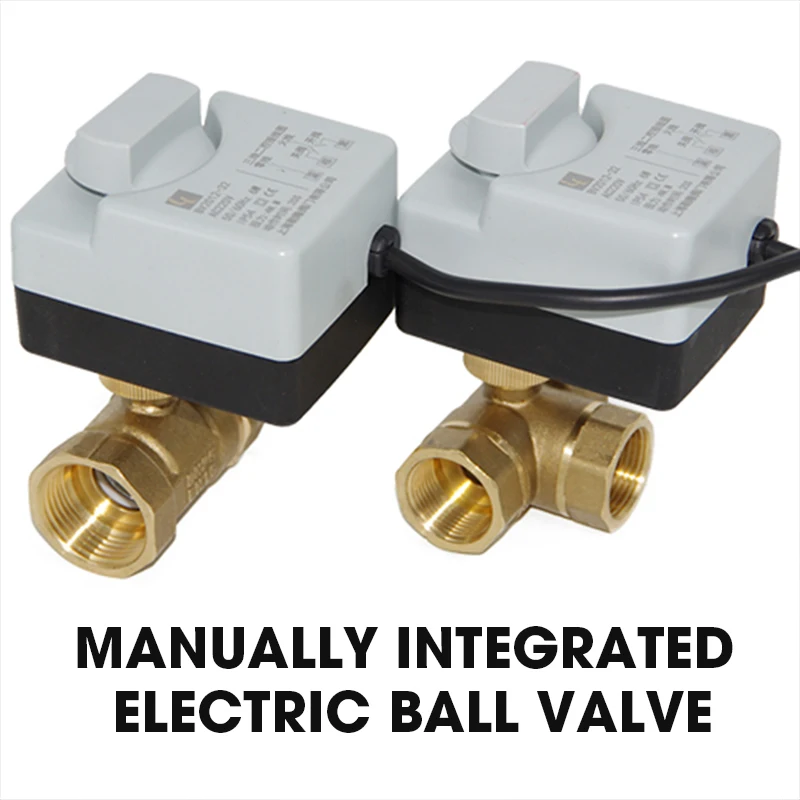 House Home BrA Motorized Ball Valve 3 way 2 way Control Electric Ball Valve Actu - £39.16 GBP