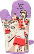 Blue Q Oven Mitt, Oops I&#39;m Drunk, Super-Insulated Quilting, 100% Cotton - $16.82