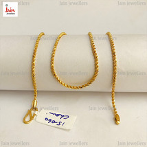 Echt Gold 18 Karat, 22 Karat Beschauzeichen Gelbgold Seil Halskette Breit 2.19MM - £1,113.77 GBP+